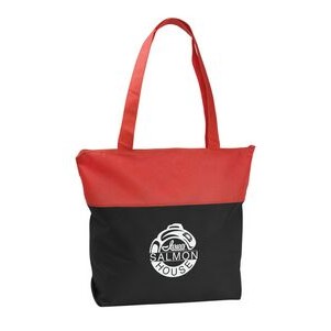 Poly Pro Two-Tone Zippered Tote Bag