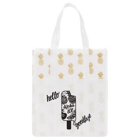 Pineapple Laminated Grocery Tote