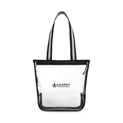 Sigma Clear Zippered Tote - Clear