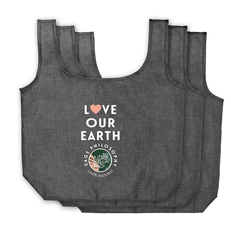 Ash Recycled 3-Pack Shopper Tote Bag