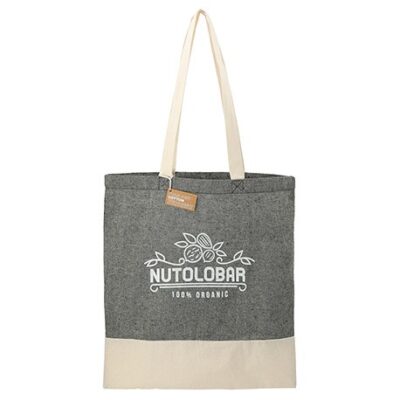 Split Recycled 5 Oz. Cotton Twill Convention Tote Bag