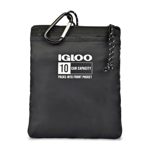 Igloo® Packable Puffer 10-Can Cooler Bag - Black-2