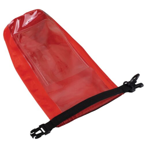 7" W x 11" H "The Navagio" 2.5 Liter Water Resistant Dry Bag With Clear Pocket Window-7
