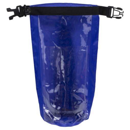 7" W x 11" H "The Navagio" 2.5 Liter Water Resistant Dry Bag With Clear Pocket Window-10