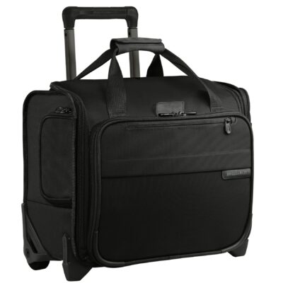 Briggs & Riley™ Baseline Rolling Cabin Bag (Black)-1
