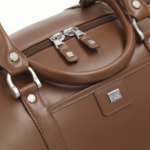 Cutter & Buck® 19" Leather Weekender Duffel Bag-4