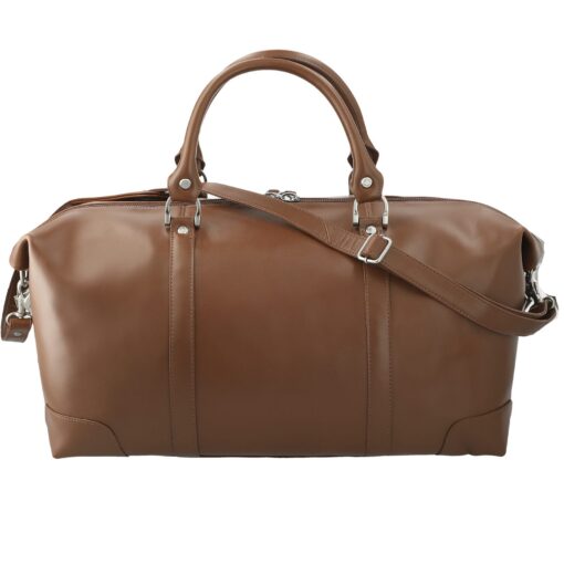 Cutter & Buck® 19" Leather Weekender Duffel Bag-5