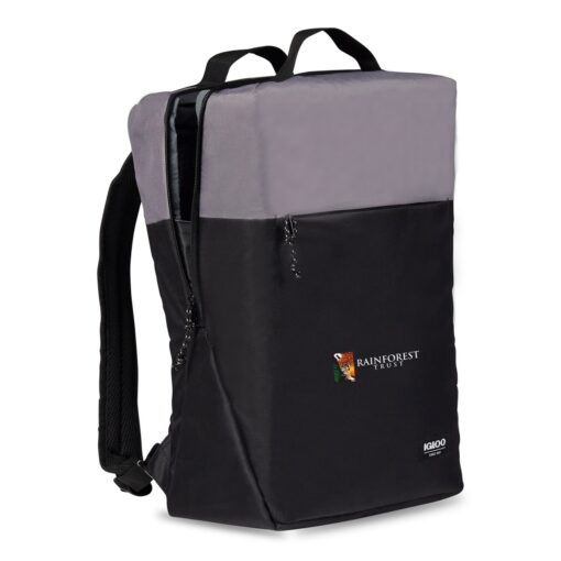 Igloo® Fundamentals Lotus Backpack Cooler - Black-Dark Grey-6