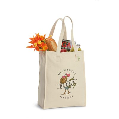 Recycled Cotton Market Bag - Natural-1
