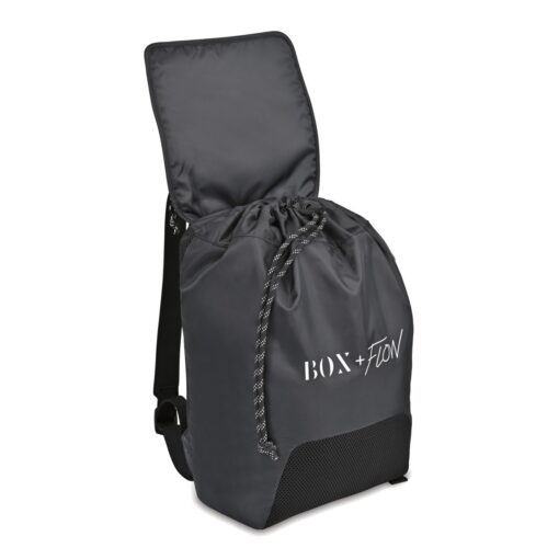 Revive Mesh Drawstring Backpack - Black-3