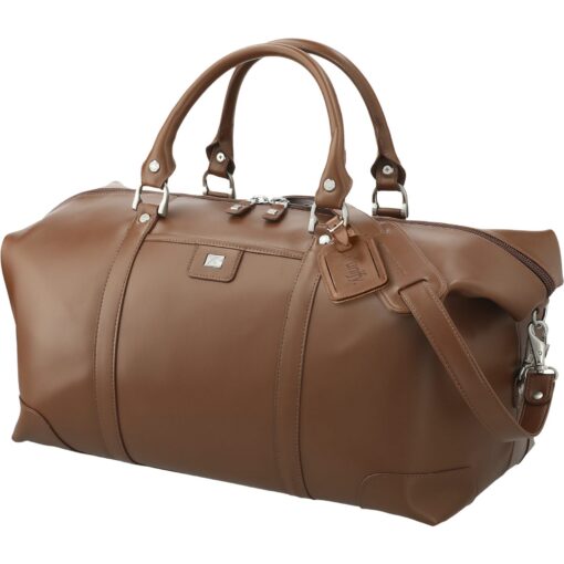Cutter & Buck® 19" Leather Weekender Duffel Bag-9